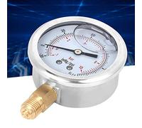 Naroote Manomètre à Vide Manomètre de Haute Précision pour les Départements de Machines et D'énergie 1/4BSP Y60 Radial Rempli D' pour la Mécanique