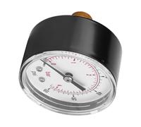 Naroote Manomètre Axial, Composants en Laiton, Connexion Arrière 1/4 BSPT pour une Large Application, Air, Eau, Gaz (0-60psi 0-4bar)