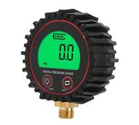 Naroote Manomètre Numérique Précis pour Voitures, Camions, Camping-cars, visibilité Lumineuse pour Toutes les Conditions Météorologiques, Conception Commutable 1/4" pour Motos