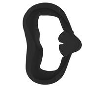 Naroote Masque pour Les Yeux en Silicone pour Lunettes VR, pour 2, Housse Confortable Anti-Transpiration, Respirante pour Les Jeux, Conception en Silicone Souple, 1 Paquet (Black)