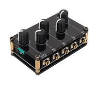 Naroote Mélangeur Passif Sonore, Mélangeur Portable à Double Canal, fonctionnalité 4 en 1 pour Téléphone PC, Mini Acrylique à Faible Bruit