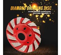 Naroote Meule Diamantée 100 Mm, Disque de Meulage à Grains Abrasifs Solides pour le Polissage du Béton en Céramique, 1 Pièce pour Usinage de Précision, 3,94" Rouge