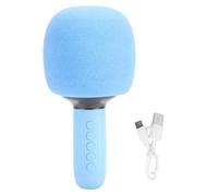 Naroote Microphone de karaoké sans Fil, Haut-Parleur Portable avec Lumières RVB, Suppression du Bruit, 5 Effets Sonores, pour Smartphone, Tablette, Ordinateur Portable, Cadeau de Fête (Blue)