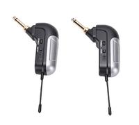 Naroote Microphone pour Instruments de Musique, Microphone Récepteur et émetteur sans Fil, à 360° avec Portée de 30 M, Idéal pour Guitare électrique, Basse, Violon, Trompette et Clavier