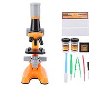 Naroote Microscope Biologique 40X-1200X pour Enfants (Orange)