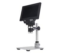 Naroote Microscope Numérique LCD 7 Pouces 1200X 1080P avec Caméra 12MP pour la Réparation électronique avec Lumières LED Réglables et Distance D'objet de 10 Mm
