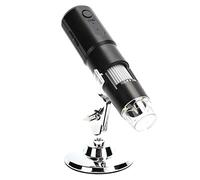Naroote Microscope sans Fil WiFi Grossissement Zoom 1000X Portable pour Les étudiants en Inspection de Bijoux et la Recherche Pédagogique 8 Lumières LED