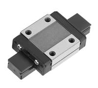 Naroote Mini Bloc de Chariot en Acier pour Guide de Rail Coulissant à Mouvement Linéaire, Curseur de Haute Précision pour équipement D'automatisation, Filetage Coulissant M3 pour Machine CNC (MGN12C)