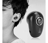 Naroote Mini écouteur Bluetooth sans Fil Intra-Auriculaires Mains Libres pour Conduite Sportive, Entreprise, écouteur Monaural V5.0 pour Noir (S650 Noir)