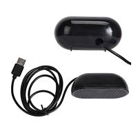 Naroote Mini Haut-Parleur USB à Double Klaxon avec Un Savoir-Faire Impeccable pour Une Boîte de Son Immersive pour Les Films, Les Jeux de Musique, Haut-Parleur Portable pour Les Jeunes Noir (Black)