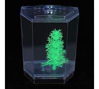 Naroote Mini Incubateur D'éclosion D'aquarium avec Panneaux D'isolation Transparents et Bleus, Matériau Acrylique pour Une Transmission de Lumière élevée, Bouchon Inférieur pour échange d'eau, 7,9 X
