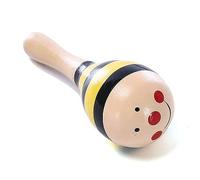 Naroote Mini Maraca à Percussion en Bois, Jouet Musical Léger et coloré pour Exercice de Préhension de bébé, Maraca en Bois Massif pour Tout-Petits de 0 à 3 Ans, Hochet à Percussion Portable pour la