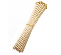 Naroote Mini Mât en Bois pour Drapeau, Bâton de Remplacement Solide (30cm) | Construction en bois massif, Texture lisse et polie, Fente étroite pour les drapeaux, Polyvalent pour les événements