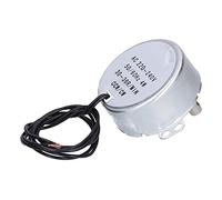 Naroote Mini Moteur électrique AC Synchrone CW/CCW, 2 Pièces, pour Ventilateurs et Appareils électriques, Aluminium et Laiton, 220-240V, 4W