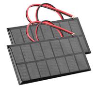 Naroote Mini Panneaux Solaires époxy avec un Bon Effet de Faible luminosité, Adaptés aux Lampes Solaires de Paysage, Lampes de Poche, 2 Pièces