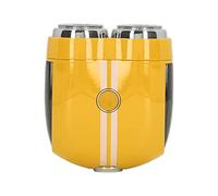 Naroote Mini Rasoir à Barbe électrique, 360 MAh en Alliage de Zinc Humide et Sec à Double Usage, Petite Tondeuse à Barbe 10 300 Tr/min pour les Rencontres (YELLOW)