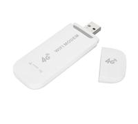Naroote Mini Routeur Blanc Portable 4G LTE pour Le Travail en, jusqu'à 10 Appareils, Modem USB et Point D'accès WiFi pour Les Jeux de Fête, Prise en Charge 32/64 Bits, adapté pour /