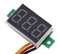 Naroote Mini Voltmètre à Tube Numérique LED, 5 Pièces, 0.36 Pouces, Testeur de Tension à 3 Fils, Jauge pour la Maison, Bricolage, Bleu, Jaune, Blanc, Rouge, Vert