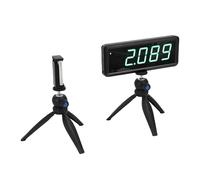 Naroote Minuterie de Course Infrarouge sans Fil, Minuterie de Sprint avec Affichage à 5 Chiffres, Horloge de Course avec Précision de 0,001 S et éclairage de 8 M, Idéale pour la, la Moto, Le