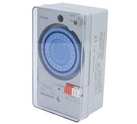 Naroote Minuterie Mécanique TB118N, Interrupteur Horaire Efficace de 24 Heures pour Chauffe-eau, Lampadaires 220VAC, pour Installations de Bureau