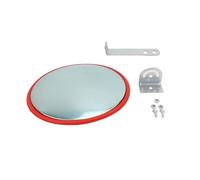 Naroote Miroir de sécurité Convexe de 12 Pouces, Miroir de sécurité Durable pour Entrepôt, Bureau, Parking, Garage (Type intérieur)