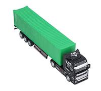 Naroote Modèle de Camion Porte-conteneurs, Jouet Décoratif Exquis pour Les Enfants de Plus de 3 Ans pour Cultiver la capacité Pratique et L'observation, Plastique en Alliage Durable (Green)