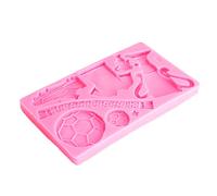 Naroote Modèle de Sport, Modèle de Silicone en Forme de Football pour Cuisiner du Silicone lavé avec des de de la du Monde de Football d'eau pour le Gâteau et la Fête
