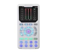 Naroote Modificateur de Voix Portable, Carte Son en Direct avec 8 Effets Sonores Intégrés et Mode Ktv, 16 Modes Vocaux, Hauteur Réglable, Plug & Play, Idéal pour Les Jeux Appel