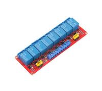 Naroote Module de Relais Optocoupleur de Courant de Déclenchement 5mA, Voyants Verts/rouges 5V/12V/24V pour les Projets de Bricolage (12V)