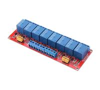 Naroote Module de Relais Optocoupleur de Courant de Déclenchement 5mA, Voyants Verts/rouges 5V/12V/24V pour les Projets de Bricolage (5V)