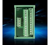 Naroote Module D'interface de Montage sur Rail DIN de Distribution D'énergie de Haute qualité à 12 Positions, Carte de Dérivation pour Rails de 35 Mm, Espacement des Bornes de 2,54 Mm pour les