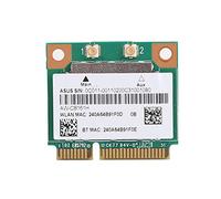 Naroote Module WiFi Mini PCI-E 2.4/5.0GHz Bluetooth 4.0 pour Ordinateurs Portables, Carte Verte 802.11a/b/g/n/AC RTL8821AE, 1 X Module WiFi 2 X Vis