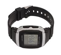 Naroote Montre Numérique de Sport Antichoc Multifonction Rétro Classique, Minuterie d'alarme pour Hommes, Bracelet en Plastique PU Réglable et Miroir en Résine Acrylique (Silver)
