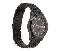 Naroote Montre pour Homme, Montre à Quartz pour Homme, Chronométrage Précis, Affichage du Jour et de la Date pour Les Entreprises (Couleur Noire)