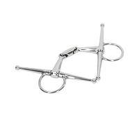 Naroote Mors de Bouche de Cheval en Acier Inoxydable, Installation Facile et Durable pour la Culture du Cheval, Cadeau en Plein Air, 135 Mm pour Empêcher Les Chevaux de Mordre
