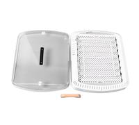 Naroote Moteur de Slip Fulry, Température et Contrôle de l'humidité Protection de Protection des œufs de des œufs avec Un Affichage Numérique pour Le Laboratoire (Plug UE 220V)