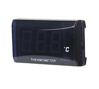 Naroote Motor de Température d'eau, Compteur de Température de l'eau 0 120 120 Écran LCD Ultradun DC12V avec Adaptateur de Capteur Universel de 18 Mm pour la Modification (Rétroéclairage rouge)