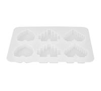Naroote Moule en Silicone en Forme de Cœur DIY pour Comprimés D'aromathérapie et Savon, Réutilisable et Flexible, Parfait pour les Amateurs D'artisanat, 1 Pièce
