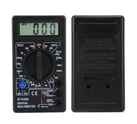 Naroote Multimètre Numérique DMM Testeur LCD Portable pour Automobile et Ménage, Plastique Noir 4,9 X 2,7 X 0,9 Pouces pour Laboratoires, Usines, Familles (DT-830B noir)