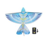 Naroote Oiseau Volant télécommandé, Jouet D'oiseau Bionique RC 2.4GHz, Ailes Battantes LED avec Matériau EPP pour Intérieur et Extérieur, Enfants et Adultes (Blue)