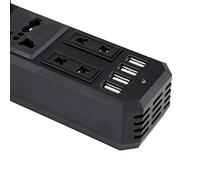 Naroote Onduleur de Puissance de Voiture 200W, Convertisseur Universel pour Ordinateurs Portables, Téléphones Portables, Chargeur 12V à 220V