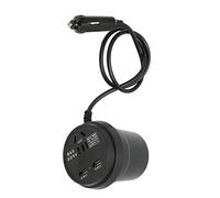 Naroote Onduleur de Puissance de Voiture Efficace 150W DC à AC, Convertisseur pour Le Camping, Adaptateur d'alimentation à 2 Ports USB pour Automobile