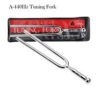 Naroote Outil de Diapason en Acier Durable 440 Hz, Ton Clair, Portable pour Lecteur de Musique Argent 1 Pièce