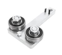 Naroote Outil de Fermeture de Rail de Barre de Tronçonneuse, Outil de Réparation de Réglage de Serrage de Barre de Guidage de Tronçonneuse en Acier avec Cadre Fixe pour Le Meulage de