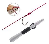 Naroote Outil de Montage de Nœuds Rapides pour Hameçon de Pêche, pour Attacher Facilement Une Ligne de Pêche, Outil de Nœud de Portable pour Les Amateurs de, Acier Inoxydable et Matériau ABS