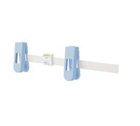 Naroote Outil de Nivellement pour Suspension D'images, Double Clips (BLUE) | Règle de Positionnement du Cadre, Pinces à Ressort Métalliques en Plastique ABS, échelle D'espacement, Miroirs, Horloges