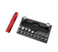 Naroote Outil de Retrait de Couronne de Montre, Dissolvant de Tube de Couronne en Acier Inoxydable, Dissolvant de Facile avec 20 Buses, Idéal pour Les Horlogers Réparateurs de Montres