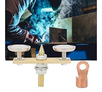 Naroote Outil de Tête Magnétique de Soudage, Laiton Durable et Panneau Isolant, Forte Puissance D'aspiration pour L'entretien Mécanique, Diamètre de Disque de 36 Mm, 1 X Tête Magnétique de Soudage