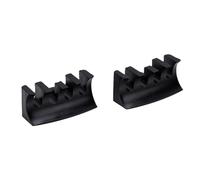 Naroote Outil D'épandage de Charge de Cordage de Badminton, Adaptateur de Dispersion de Pression sécurisé pour Cordage de Raquette Haute Tension, Plastique Durable, 2 Unités (Black)