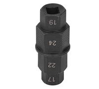 Naroote Outil D'essieu Hexagonal e Retrait de Broche de Roue Avant de Moto Haute Résistance pour Motards, Acier au Chrome-molybdène (CrMo) (Black)